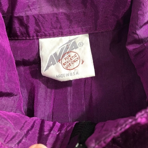 VINTAGE AVIA Windbreaker Jacket Women's Oversized Small Purple Long Lightweight - Picture 5 of 11